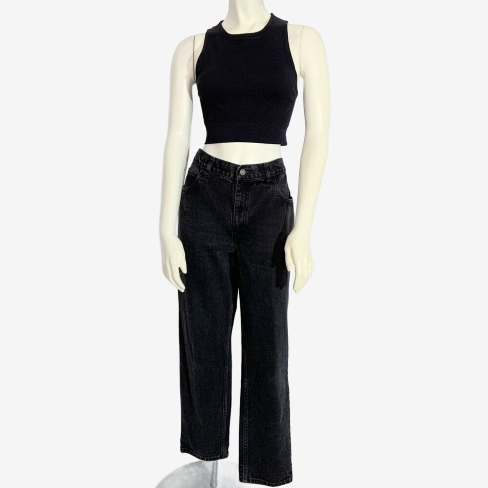 Vintage Faded Black Wash Jeans by JONES NEW YORK SPORT / Size Medium / 32 waist